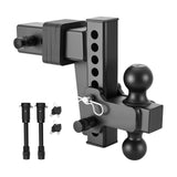 Adjustable Trailer Hitch – 2.5" Receiver, Dual Ball 2" & 2-5/16", 28,000 lb
