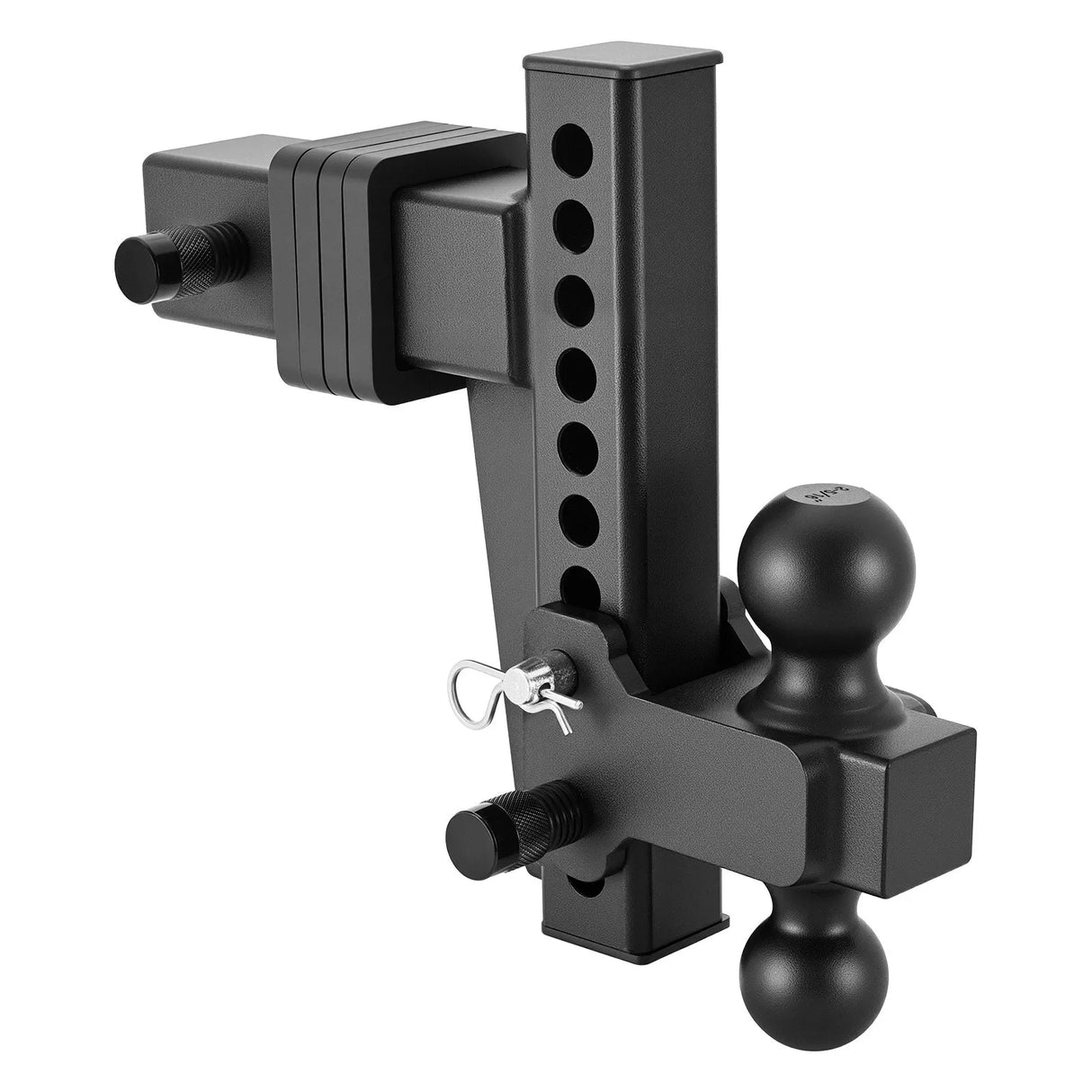 Adjustable Trailer Hitch – 2.5" Receiver, Dual Ball 2" & 2-5/16", 28,000 lb, 8" Drop