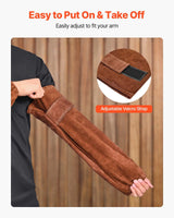 Cowhide Leather Welding Sleeves – Flame-Resistant Arm Protection (Pair)