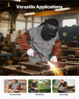 Cowhide Leather Welding Sleeves – Flame-Resistant Arm Protection (Pair)