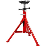 1,500 lb Adjustable Welding Pipe Stand with 4-Ball Transfer V-Head – 28"–52"
