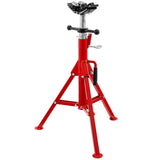 1,500 lb Adjustable Welding Pipe Stand with 4-Ball Transfer V-Head – 28"–52"
