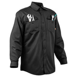 VEVOR Flame-Resistant Welding Jacket – 7 oz FR Cotton, ATPV 9.2, Black