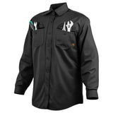 VEVOR Flame-Resistant Welding Jacket – 7 oz FR Cotton, ATPV 9.2, Black