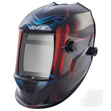 VEVOR Auto-Darkening Welding Helmet – True Color, Solar Powered, 4 Arc Sensors, Cyberpunk