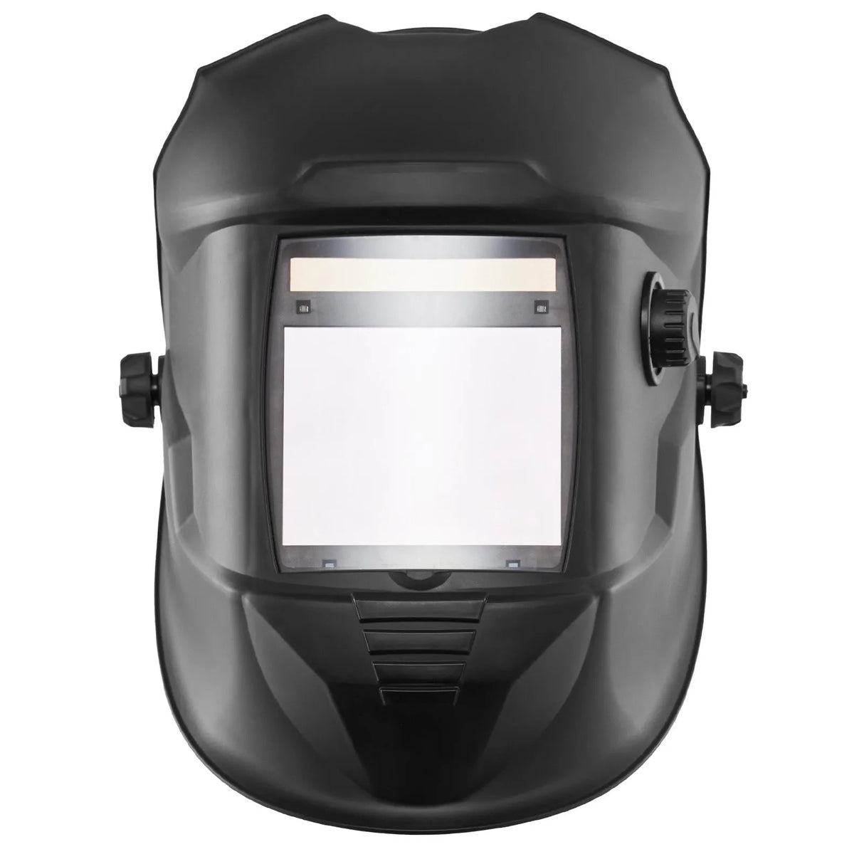 VEVOR Auto-Darkening Welding Helmet – True Color, Solar Powered, 4 Arc Sensors, Matte Black