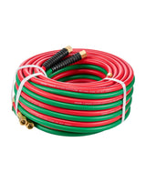 VEVOR Oxygen Acetylene Twin Welding Hose | 1/4" ID | 300 PSI | T Grade | 15 ft, 25 ft & 50 ft