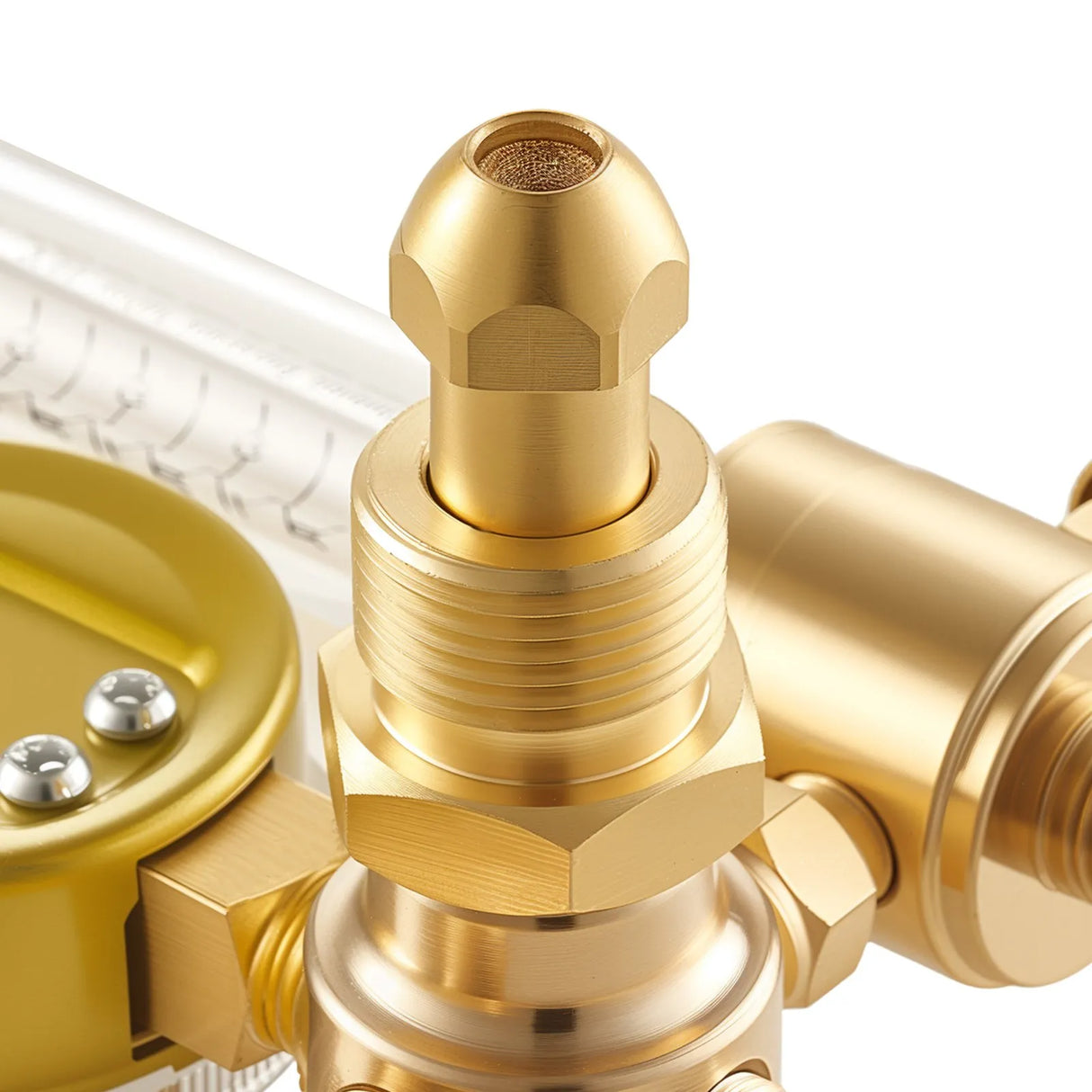 Dual Output Argon Flow Meter Regulator with Dual 6.6 ft Hoses – CGA580 TIG MIG Welding Gas Regulator