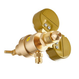 VEVOR Argon CO₂ Regulator with 8.2 ft Hose, Dual Gauges, CGA-580 Inlet, 0–60 SCFH Flow Meter for MIG & TIG Welding