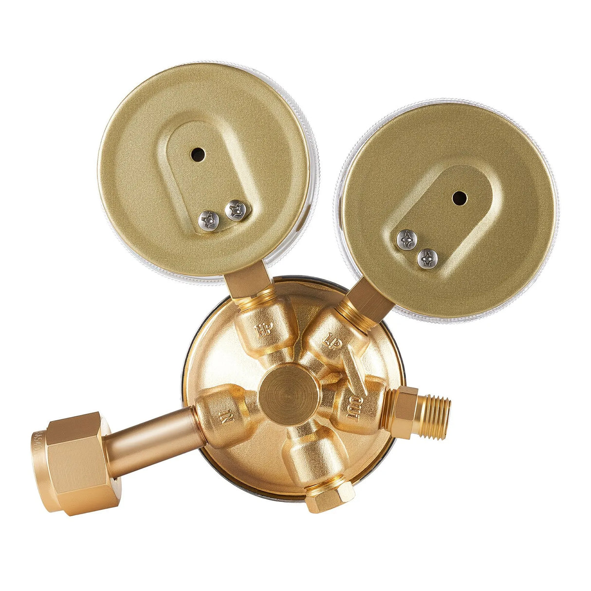 VEVOR Oxygen Regulator, 0–4000 PSI Gas Pressure Regulator with Dual Gauges, CGA-540 Inlet & 9/16"-18 RH Outlet for Welding & Cutting