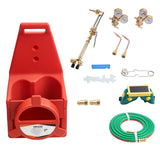 VEVOR Oxygen Acetylene Torch Kit with Check Valves & Cylinder Holder, 15 Ft Twin Hose, Welding & Cutting Outfit