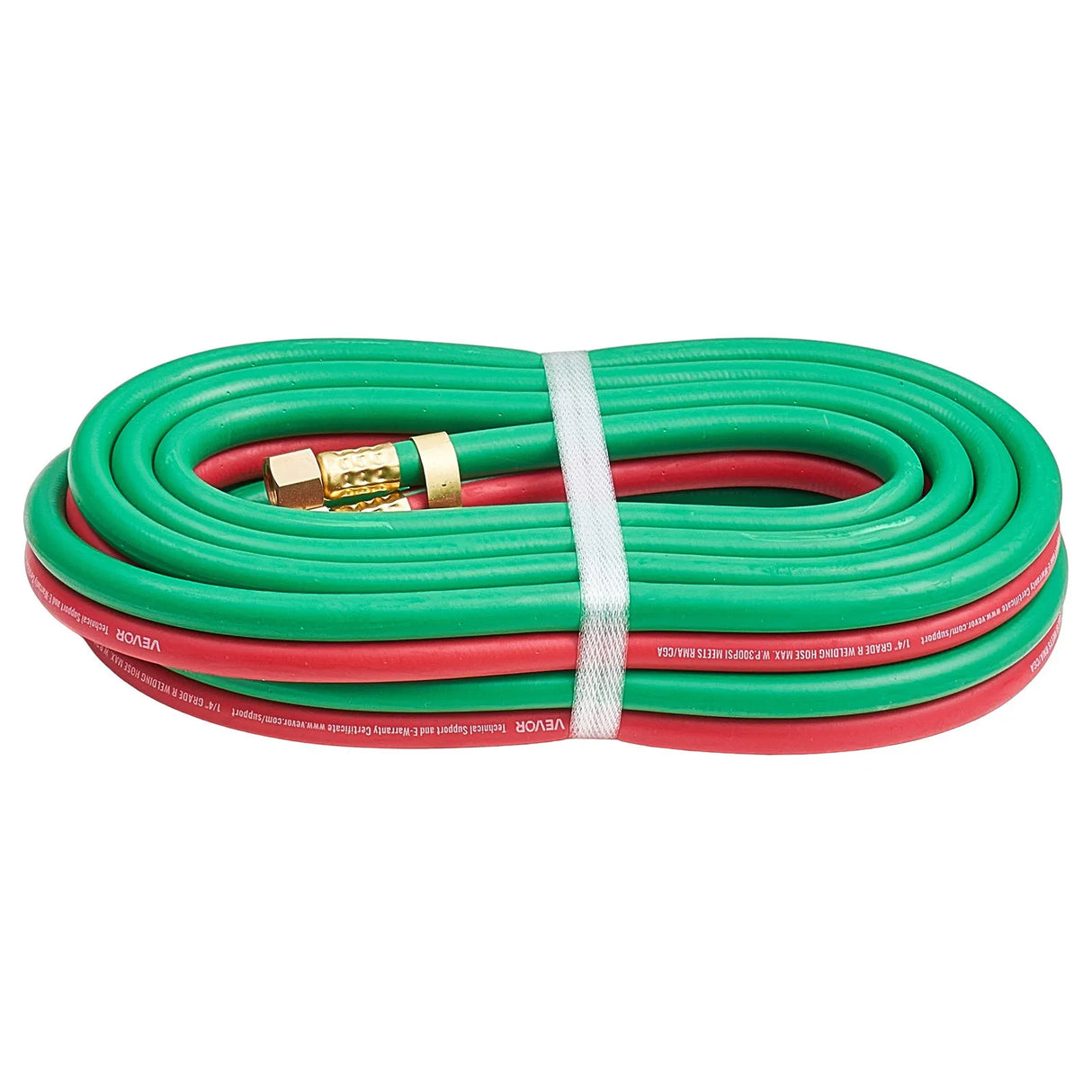 VEVOR Oxygen Acetylene Torch Kit with Check Valves | 15 Ft Twin Hose | 2 Cutting Tips & 2 Welding Tips