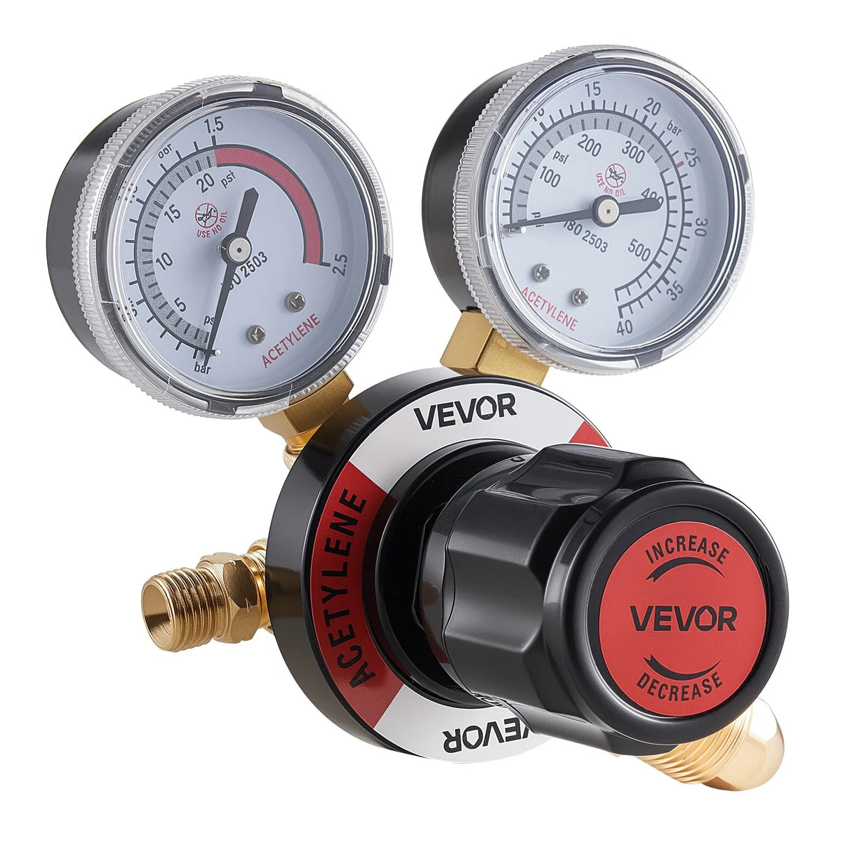 VEVOR Oxygen Acetylene Torch Kit with Check Valves | 15 Ft Twin Hose | 2 Cutting Tips & 2 Welding Tips