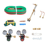 VEVOR Oxygen Acetylene Torch Kit with Check Valves | 15 Ft Twin Hose | 2 Cutting Tips & 2 Welding Tips